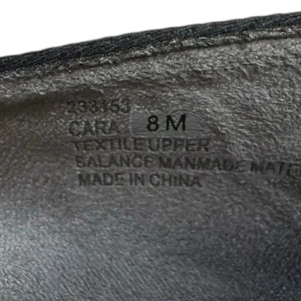 NWOT Joie Cara Espadrille Slip On Shoes in Black Canvas 8M